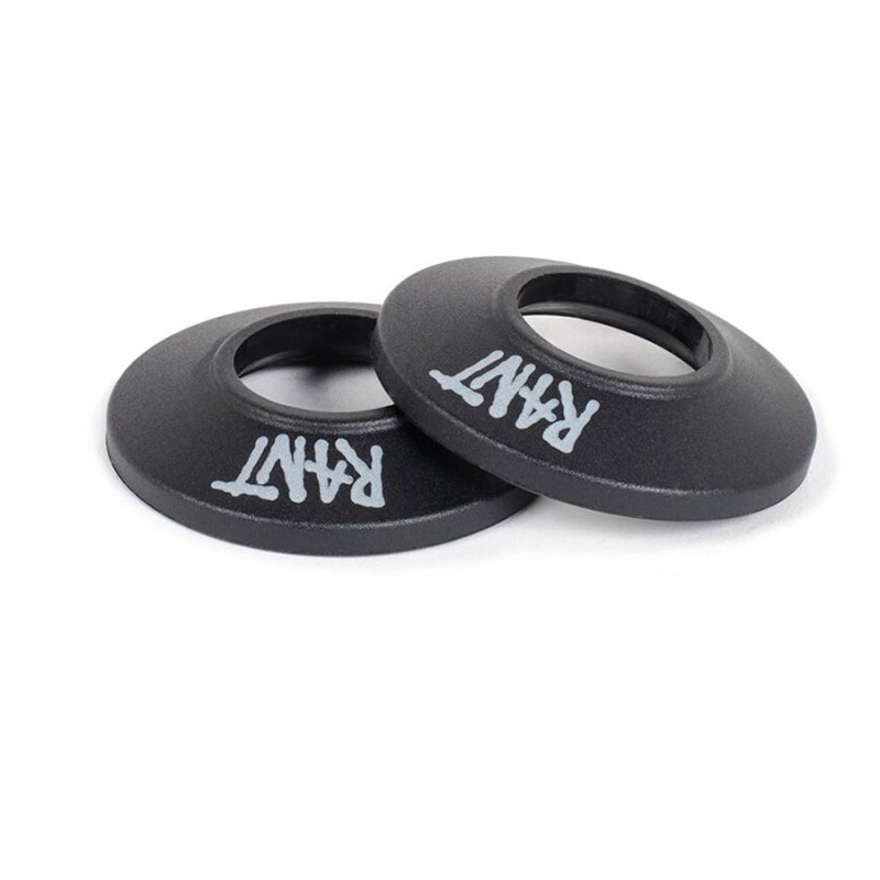 Rant Party Plastic Front Hub Guard Black (Pair)